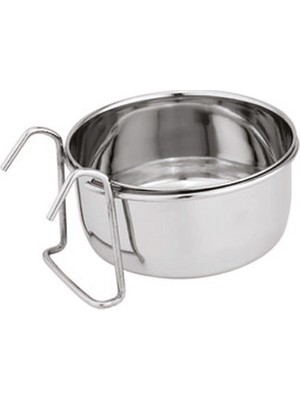 Eurogold 5 Oz Kanca Askılı Çelik Mama-Yem Kabı