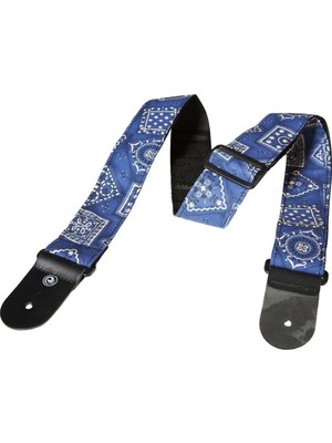 Planetwaves 50G03 Gitar Askısı Dokuma 50Mm Mavi Bandana