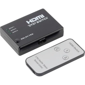 SY-301 3 Port Kumandalı Full HD 1080p Kablosuz HDMI Switch Dahili IR Kızılötesi Alıcılı Yeni Versiyon