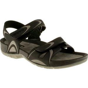 9828-3 Çift Cırt Siyah Erkek Sandalet