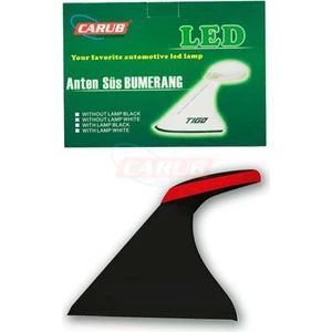 Oto Anten Süs Bumerang Tip Işıklı Siyah