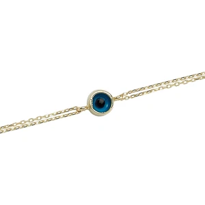 Altın Nazar Boncuklu Bileklik Cm0557