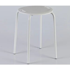 Banyo Taburesi Metal Ayak Beyaz M-KV18-01