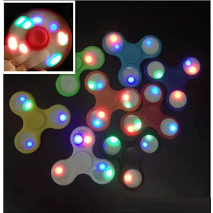 Orjinal Işıklı Stres Çarkı Hand Spinner Fidget Spinner Lacivert