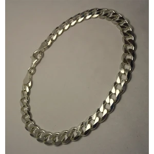 Osmanlı Gümüş Gurmet Gümüş Erkek Bileklik 12Gr Orta Kalınlıkta 6.5mm - 21cm