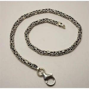Osmanlı Gümüş Kral Zincir Bileklik 2.8mm 9Gr