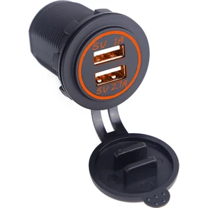 NXT Oto USB Şarj Soketi 5V 2.1A / 1A Turuncu Işık