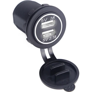 NXT Oto USB Şarj Soketi 5V 2.1A / 1A Beyaz Işık