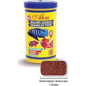 Ahm Malawi Cichlid Granulat Etçil Balık Yemi 250 Ml