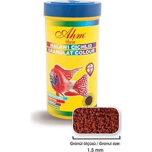 Ahm Malawi Cichlid Granulat Colour Renklendirici Balık Yemi 100 Ml