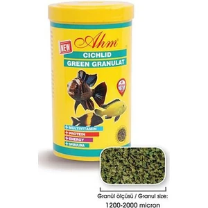 Ahm Cichlid Green Granulat Balık Yemi 1000 Ml