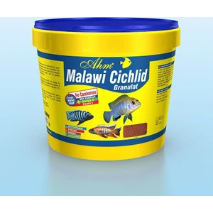 Ahm Malawi Cichlid Granulat Etçil Balık Yemi Kova 3 Kg