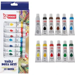 12 Renk Yağlı Boya