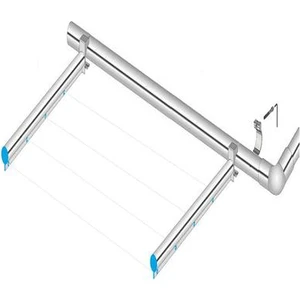 Balkon Çamaşır Kurutma Aparatı Alüminyum (1 Takım)