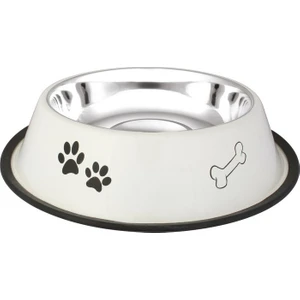 Pati-Kemik Desenli Çelik Köpek Mama Kabı 96 Oz