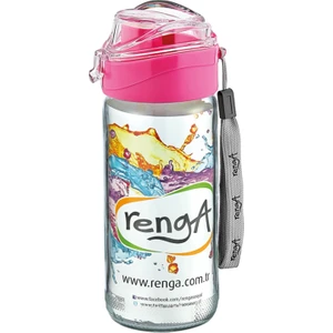 Cam Su Matarası Pembe 500 ml