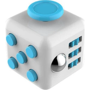 Stres Küpü Mavi Beyaz - Fidget Cube Blue White