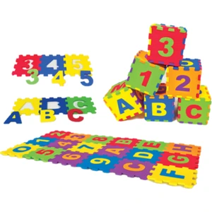 Başkaya Shopping Eva Puzzle Harf Ve Rakam 12 Cm 36 Parça
