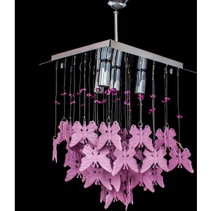 Kelebek 30'luk Pembe Avize