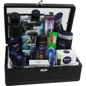 Dama Stile Damat Traş Takımı Nivea Marka Damat Çeyiz Seti Deri