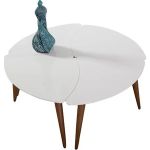 Çember Orta Sehpa Beyaz