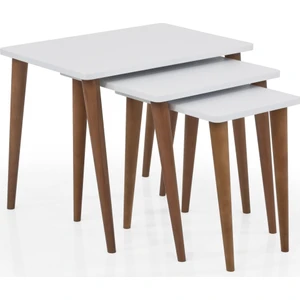 Basic Zigon Sehpa Beyaz