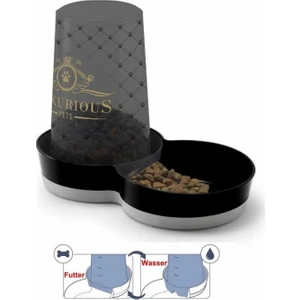 Trendy Luxurious Hazneli Kedi Köpek Mama Su Kabı 1,5 Lt