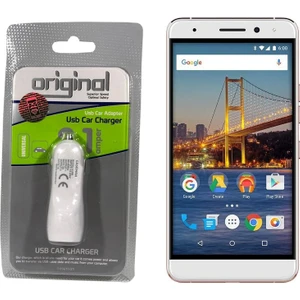 Case Man General Mobile GM5 Plus Araç Şarj Cihazı Hızlı Şarj Özellikli Adaptör