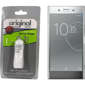 Case Man Sony Xperia XZ Premium Araç Şarj Cihazı Hızlı Şarj Özellikli Adaptör