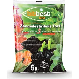 Solucan Gübresi ve Leonardit Katkılı Torf (Bitki Toprağı) 5 L