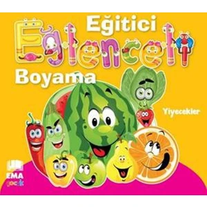 Eğitici Eğlenceli Boyama : Yiyecekler