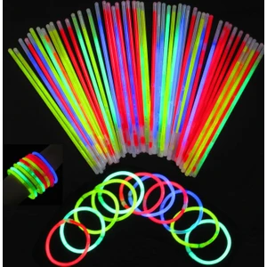 Glow Stick Fosforlu Kırılan Çubuk (100 Adet)