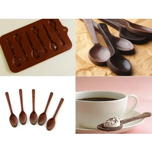 Kaşık Şeklinde Silikon Çikolata Kalıbı