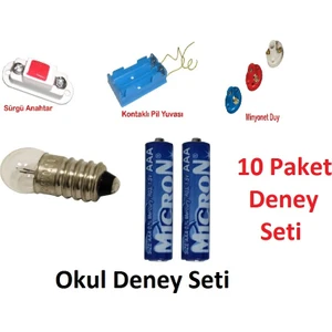 Okul Deney Seti 10 Paket