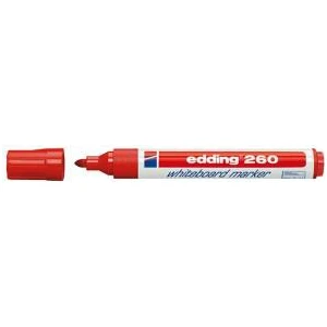 (E-260) Beyaz Tahta Kalemi Kırmızı 10 Lu