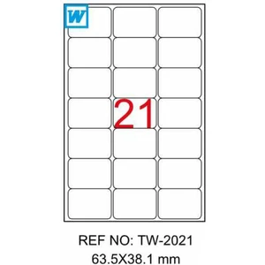 63,5X38,1 Mm Laser Etiket Tw-2021