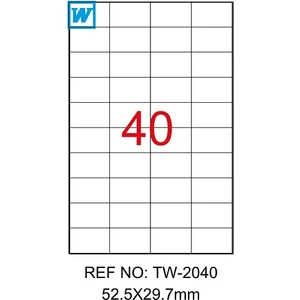 52,5X29,7 Mm Laser Etiket Tw-2040