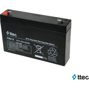 T.Tec Plus 6V 7Ah Bakımsız Kuru Akü