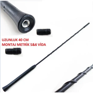 Peugeot 206 Çubuk Tavan Anteni Yüksek Çekim Gücü AM FM radio