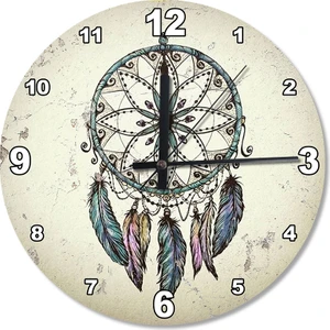 Tablomega Dream Catcher Ahşap Duvar Saati
