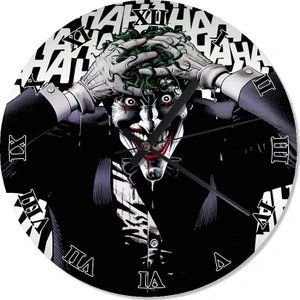 Gülen Joker Baskılı Duvar Saati