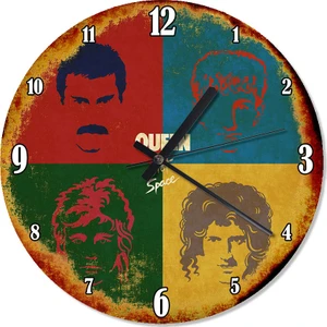 queen hot space Retro Duvar Saati