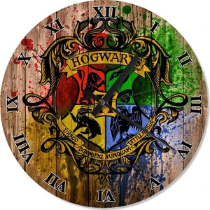 Harry Potter Hogwarts Baskılı Duvar Saati