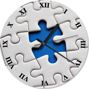 Kayıp Parça Puzzle Dekoratif Duvar Saati