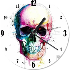 Renkli Kurukafa Duvar Saati