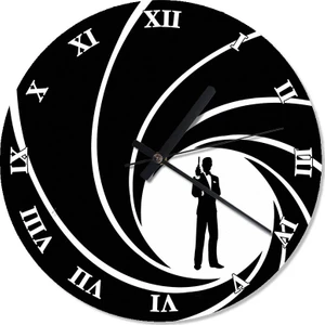 0007 James Bond Analog Duvar Saati