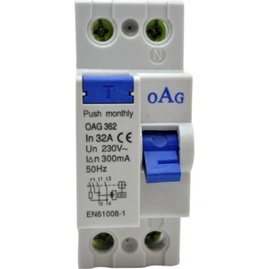 2X32A/300Ma Kaçak Akım Koruma Rölesi