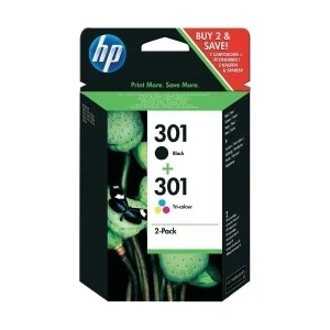 Hp 301 Cr340Ee İkili Paket Siyah+Renkli  Kartuş