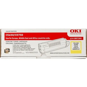 Oki C5650 / C5750 43872321 Sarı  Toner
