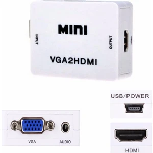 4554 Vga To Hdmi Çevirici Dönüştürücü Adaptör